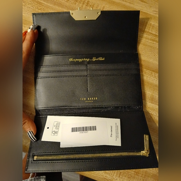 Ted Baker Like NEW Stunning Long Black Wallet - Picture 7 of 13
